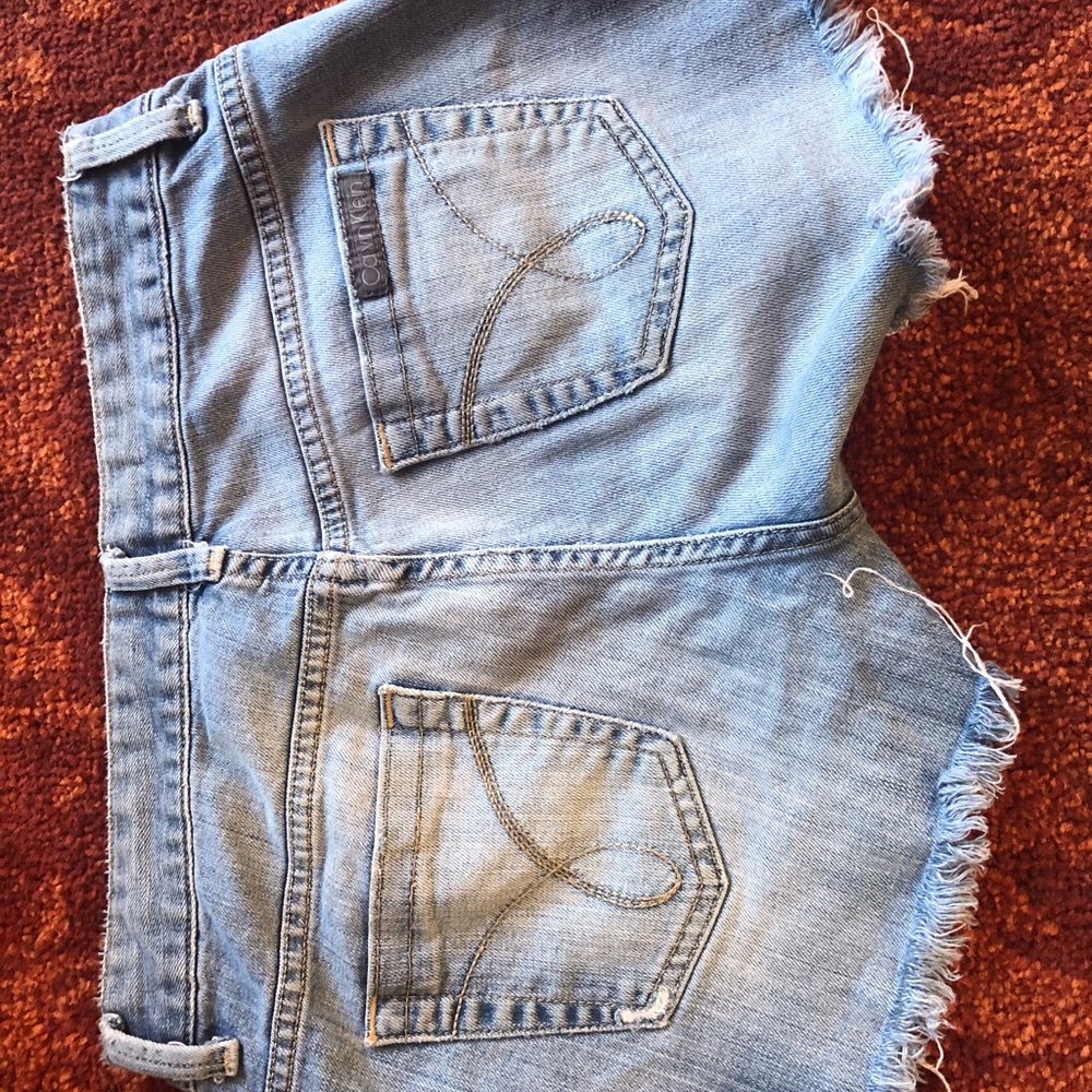 Calvin Klein Jeans Light Blue Denim Shorts